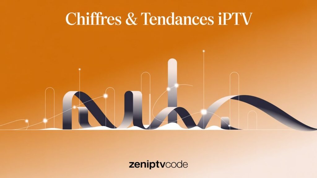 Illustration montrant les chiffres et tendances du marché IPTV en France