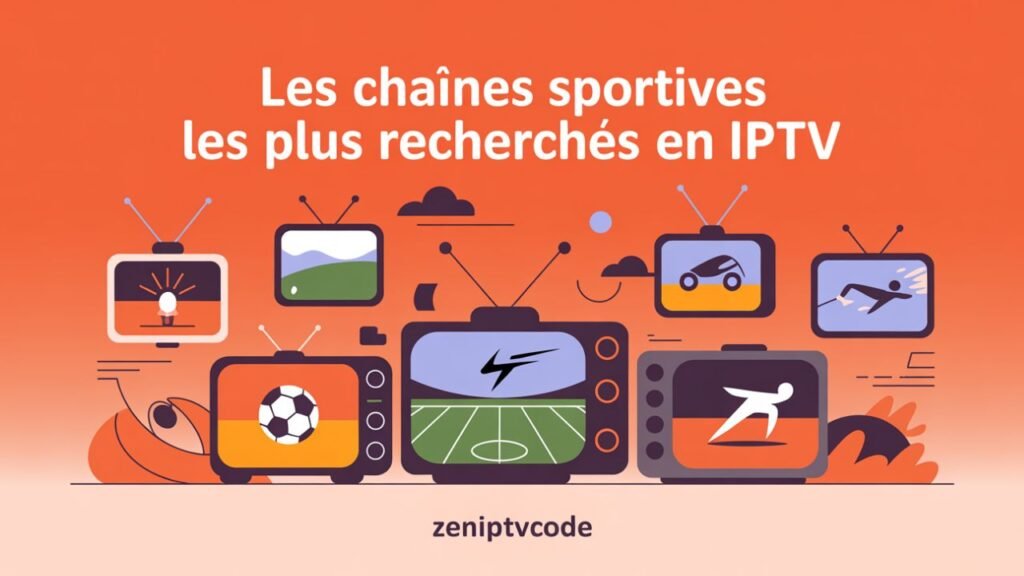 Illustration des chaînes sportives les plus recherchées en IPTV.
