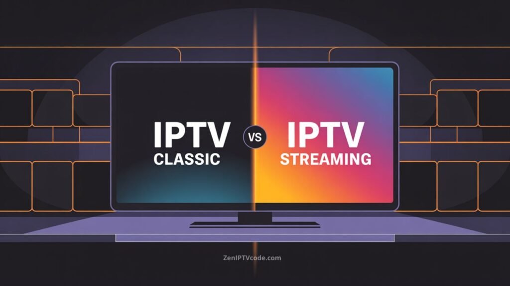 IPTV classique vs IPTV streaming 4K