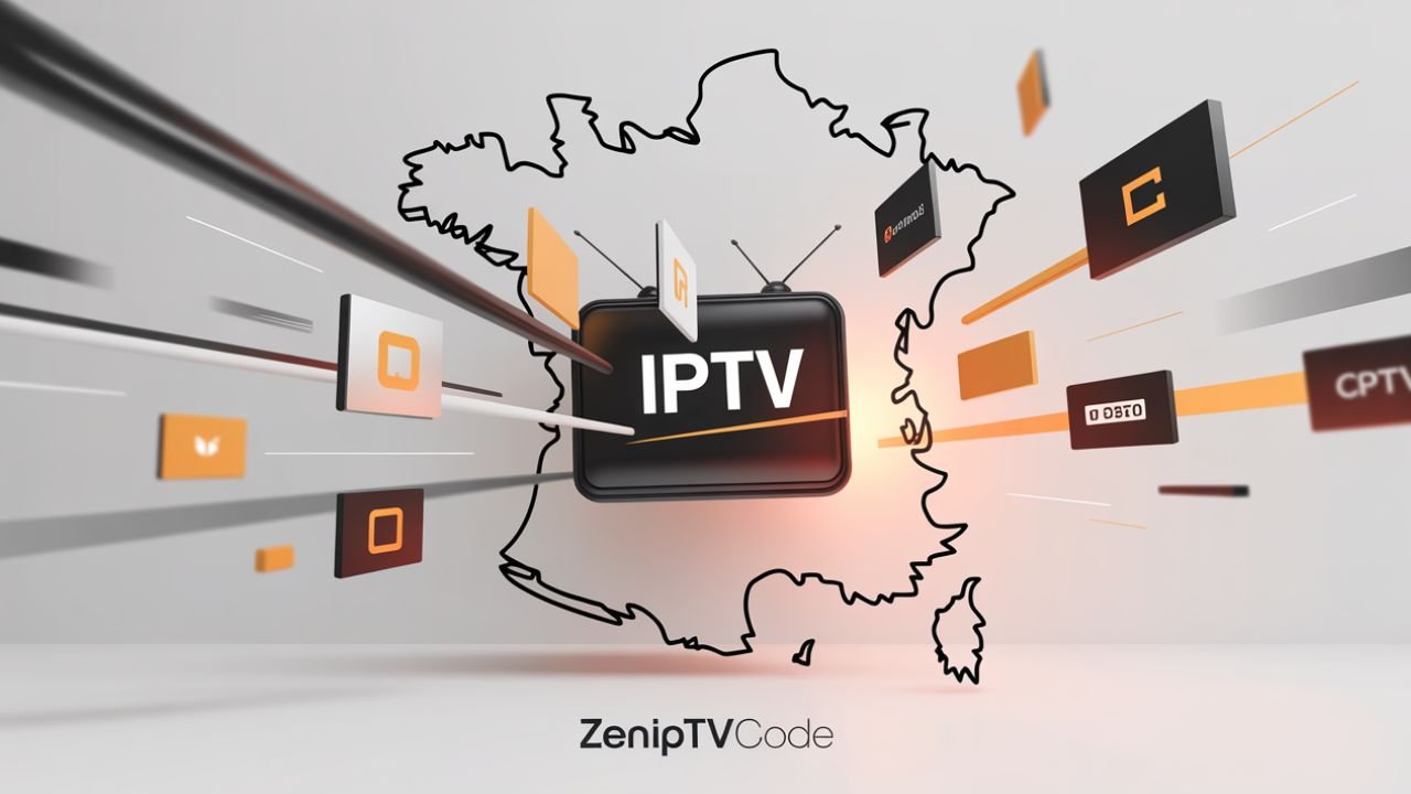 Image d’en-tête du blog montrant le meilleur fournisseur IPTV avec design moderne et signature ZenIPTVcode